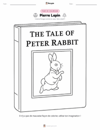 Aperçu de la feuille de travail imprimable L'Histoire de Pierre Lapin (livre)