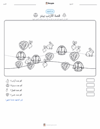 معاينة ورقة العمل القابلة للطباعة حكاية الأرنب بيتر (كتاب)