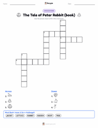 The Tale of Peter Rabbit (book) printable worksheet preview