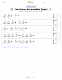 The Tale of Peter Rabbit (book) printable worksheet preview