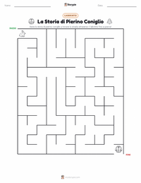 Anteprima della scheda stampabile di La storia di Peter Coniglio (libro)