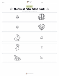 The Tale of Peter Rabbit (book) printable worksheet preview