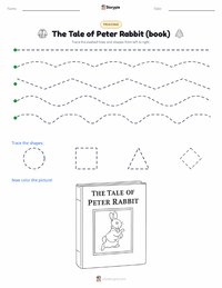 The Tale of Peter Rabbit (book) printable worksheet preview
