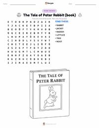 The Tale of Peter Rabbit (book) printable worksheet preview