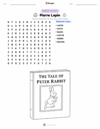 Aperçu de la feuille de travail imprimable L'Histoire de Pierre Lapin (livre)