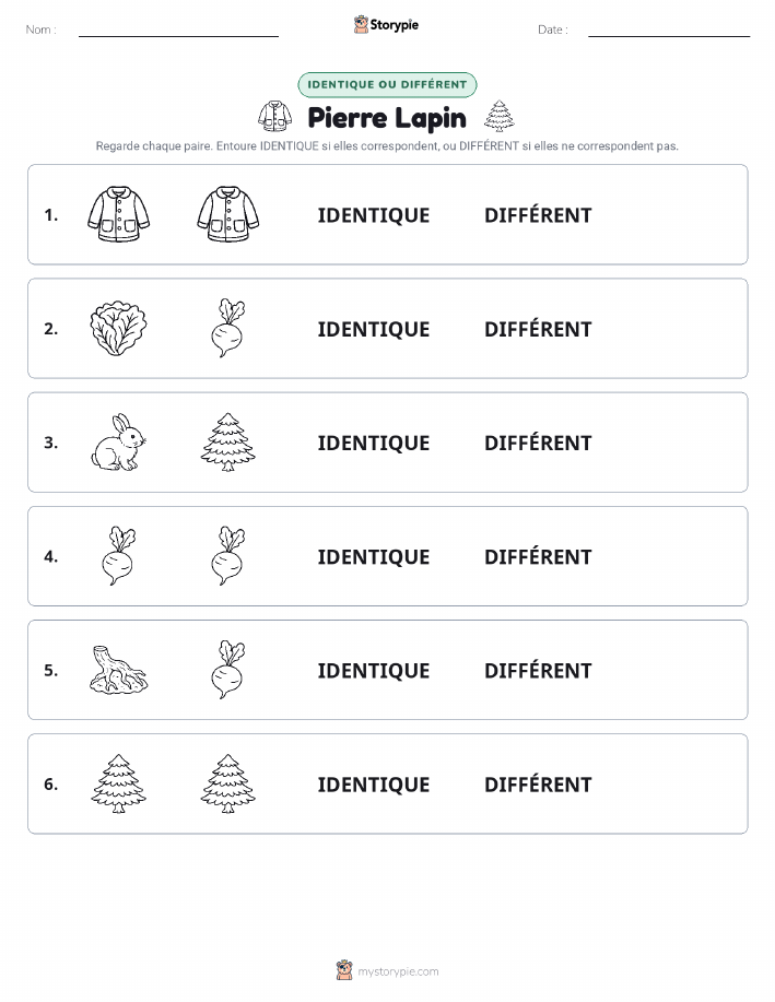 Identique ou Différent
