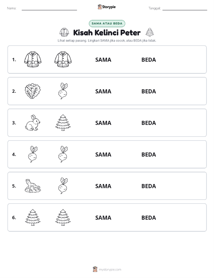 Sama atau Berbeda