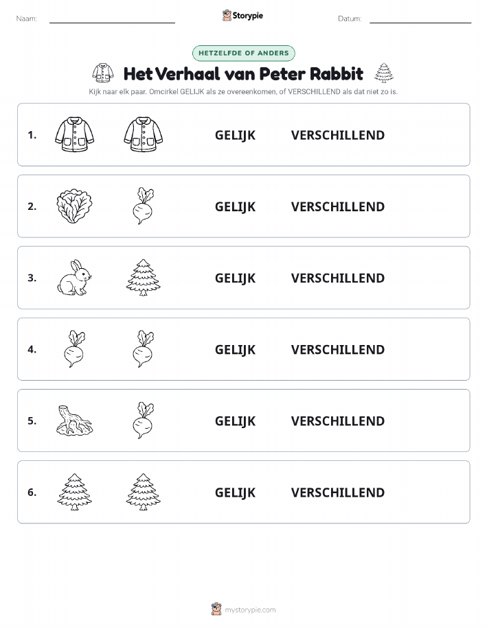 Zelfde of Verschillend