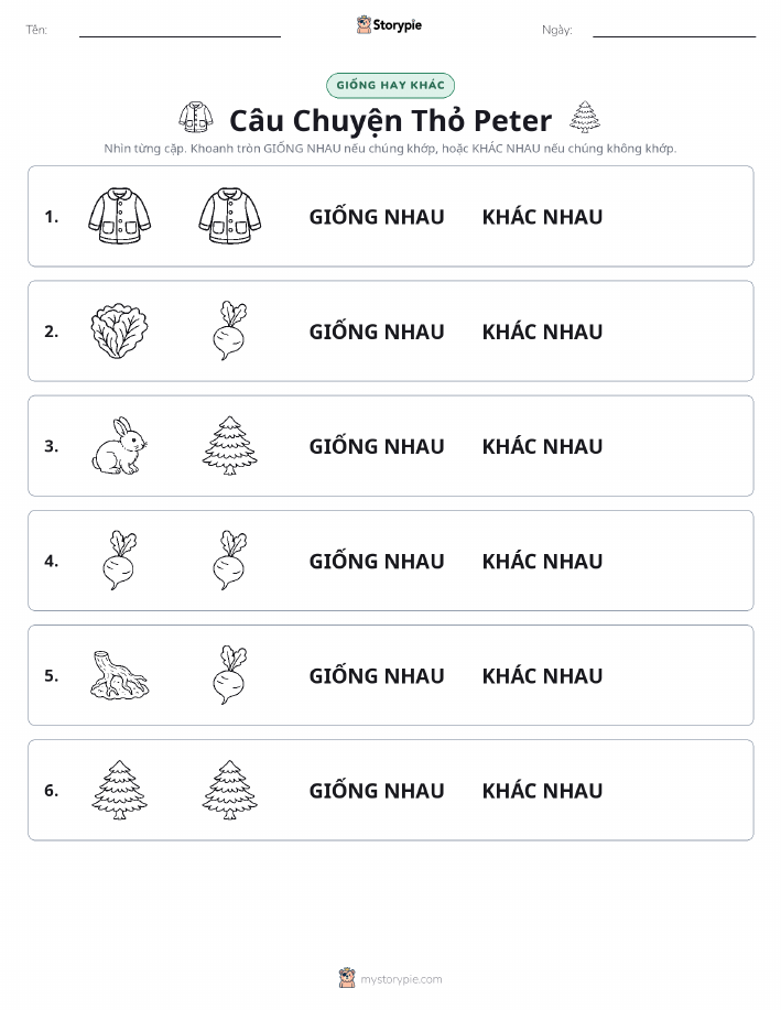Giống Hay Khác