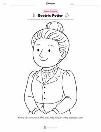 Trang tô màu Beatrix Potter cho trẻ em