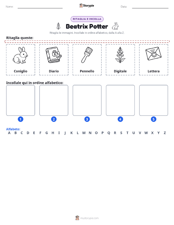 Taglia & Incolla Alfabeto
