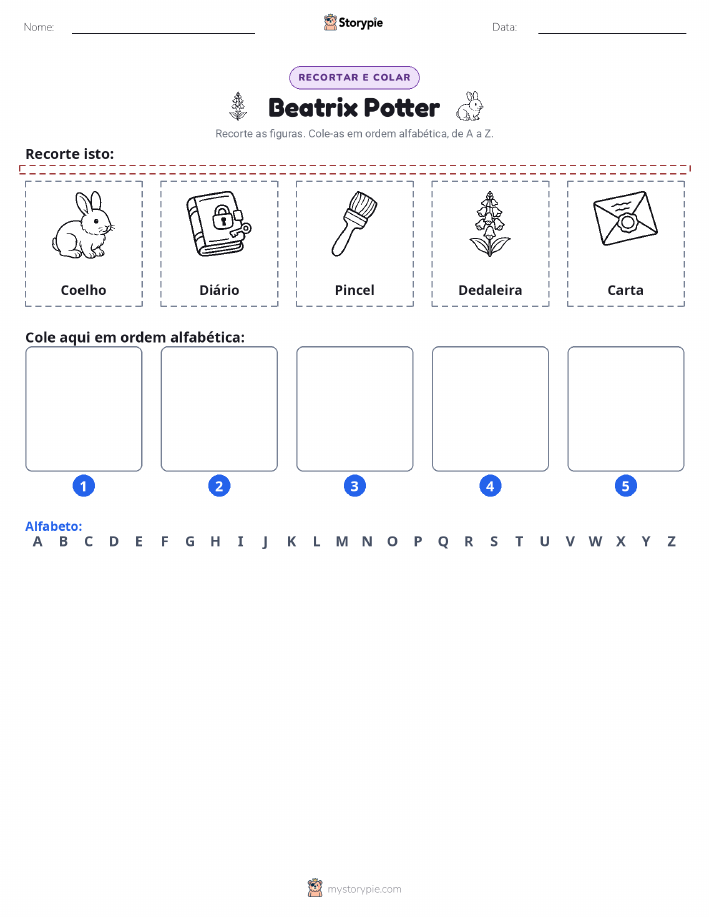 Recortar & Colar Alfabeto