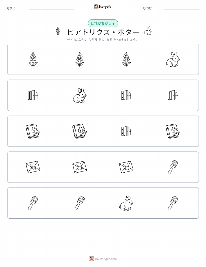 異なるものを見つけよう