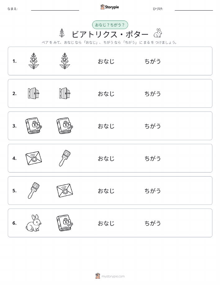 同じか違うか