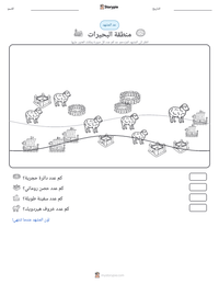 معاينة ورقة العمل القابلة للطباعة منطقة البحيرات