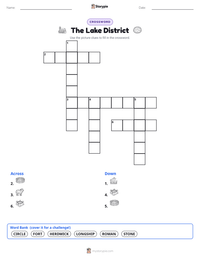 The Lake District printable worksheet preview