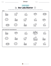 Der Lake District druckbare Arbeitsblatt Vorschau
