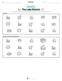 The Lake District printable worksheet preview