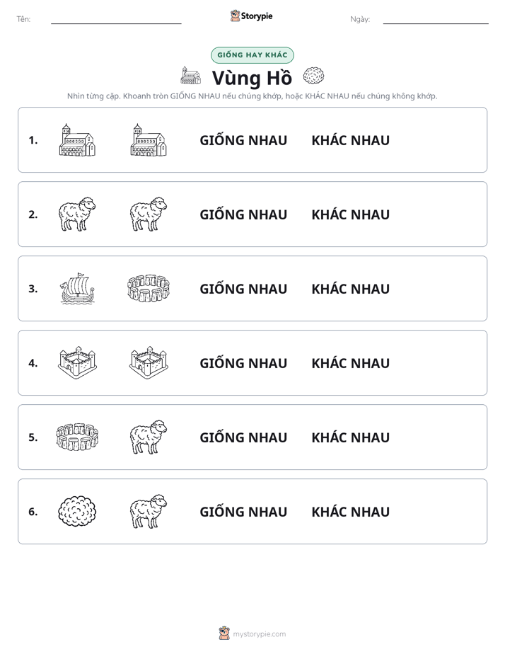 Giống Hay Khác