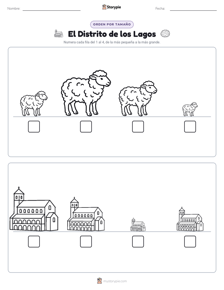 Orden de Tamaños