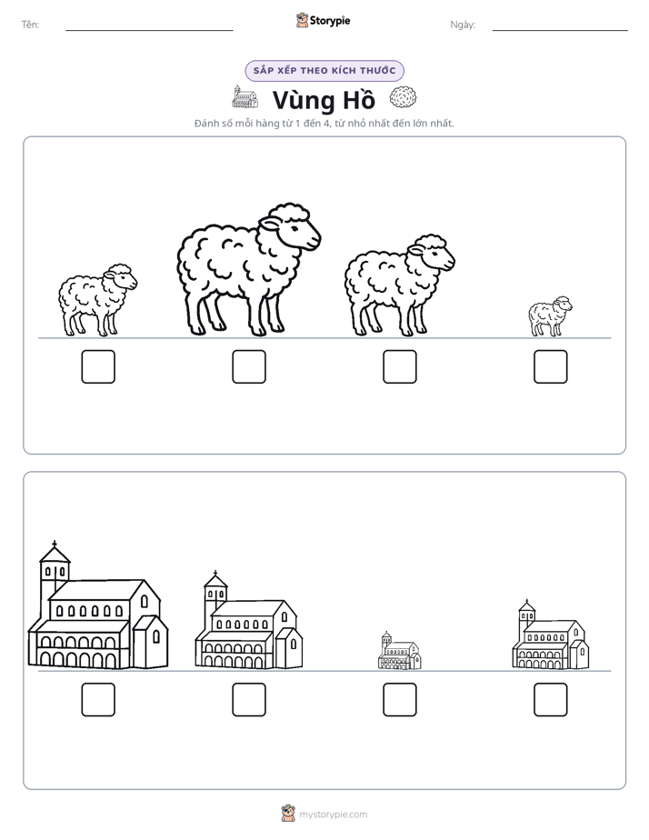 Thứ Tự Kích Thước