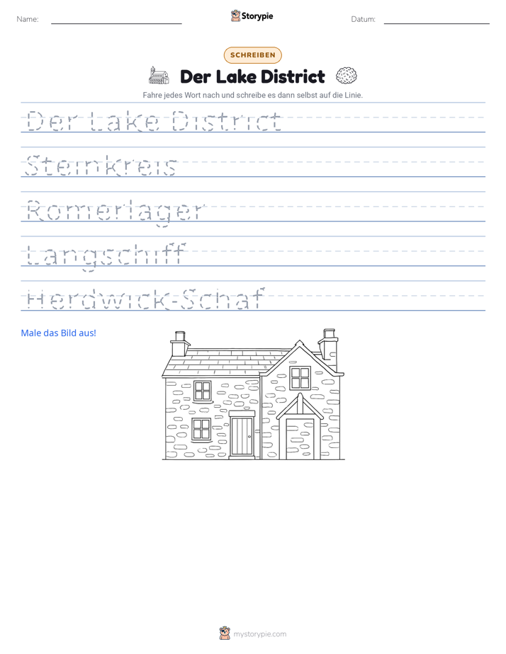 Schreibübung