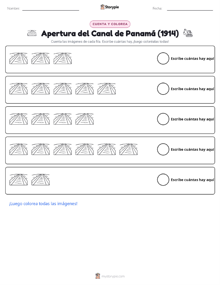 Contar y Colorear