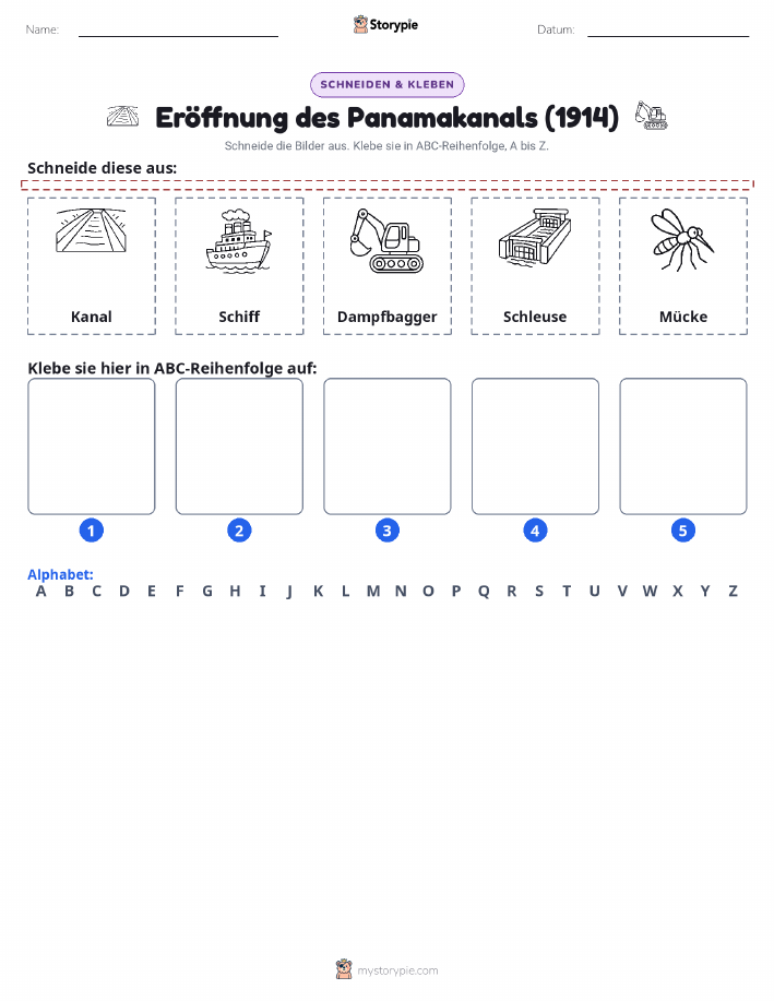 Schneiden & Einfügen Alphabet
