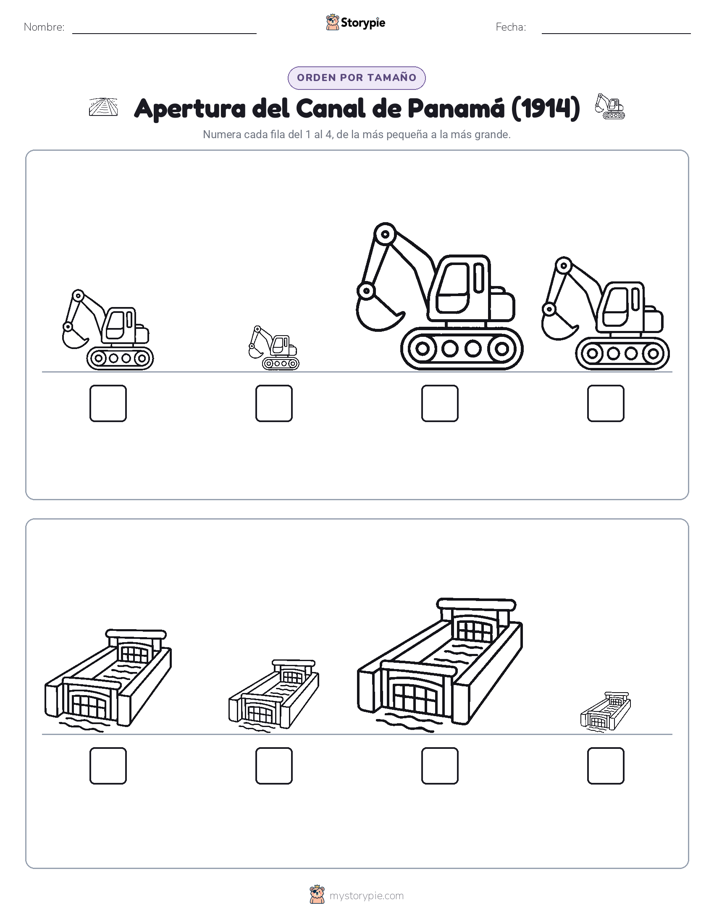 Orden de Tamaños