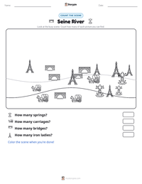 Seine River printable worksheet preview