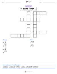 Seine River printable worksheet preview