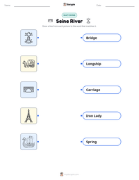 Seine River printable worksheet preview