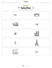 Seine River printable worksheet preview