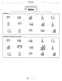 Seine afdrukbare werkblad voorbeeld