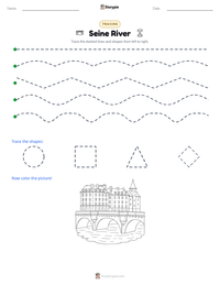 Seine River printable worksheet preview