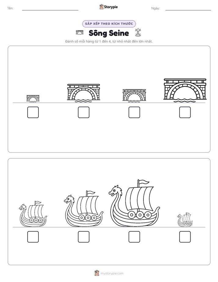 Thứ Tự Kích Thước