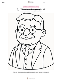 Podgląd drukowalnego arkusza ćwiczeń Theodore Roosevelt