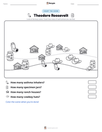 Theodore Roosevelt printable worksheet preview