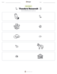 Theodore Roosevelt printable worksheet preview