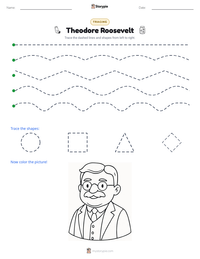 Theodore Roosevelt printable worksheet preview