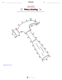 Mary Anning printable worksheet preview