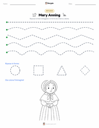 Anteprima della scheda stampabile di Mary Anning