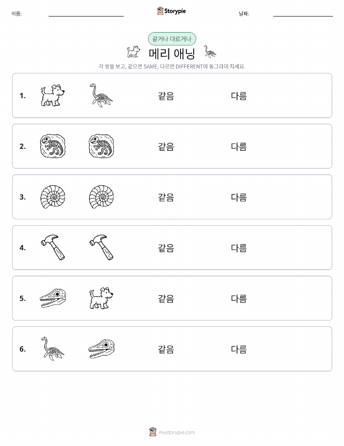 같은 것 또는 다른 것