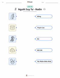 Tài liệu in sẵn Người Suy Tưởng cho trẻ em