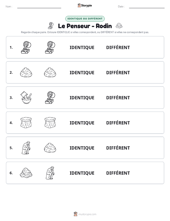 Identique ou Différent