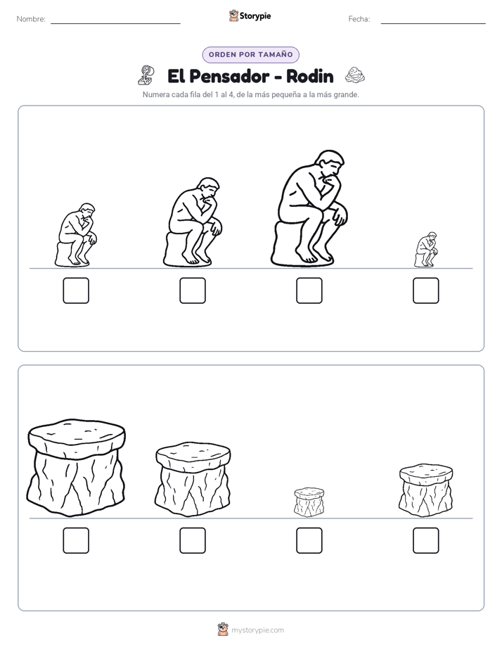 Orden de Tamaños
