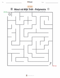 Xem trước tài liệu in sẵn Maui và Mặt Trời - Thần thoại Polynesia