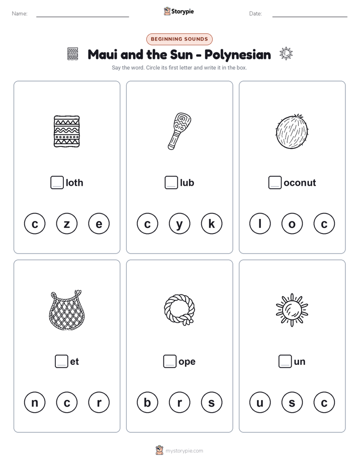 Beginning Sounds