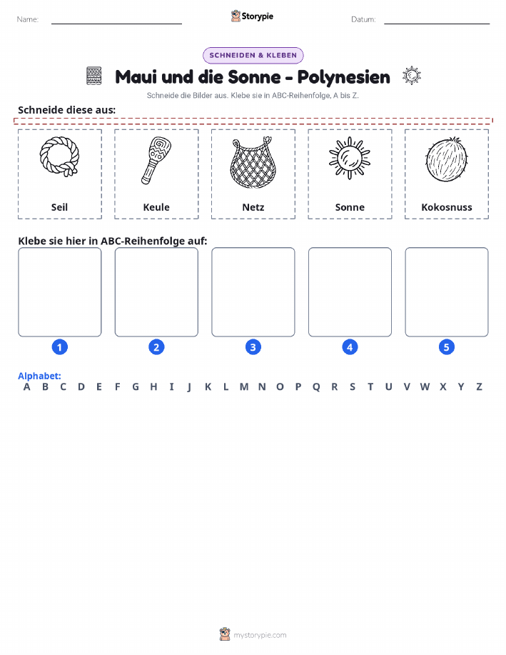 Schneiden & Einfügen Alphabet