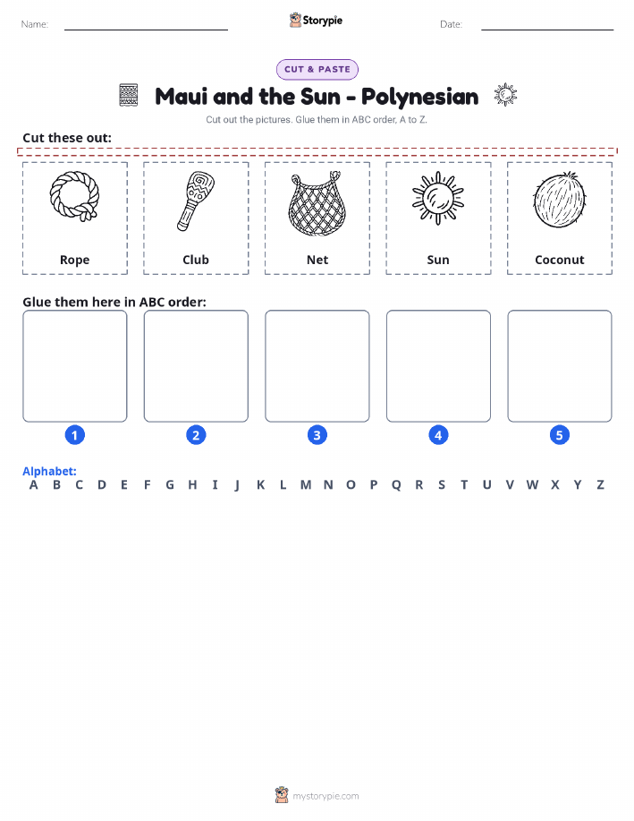 Cut & Paste Alphabet